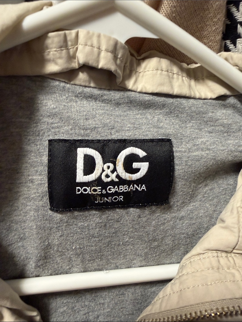 D&G Beige Hooded Utility Jacket with Cinch Waist - Picture 2 of 8